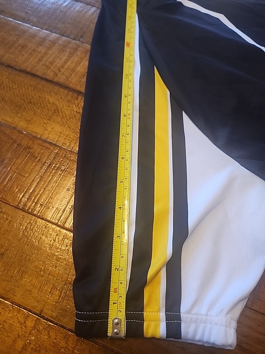 Myneko Bicycle Jersey Mens XXXL 100% Polyester Full Zip Black/White/Yellow