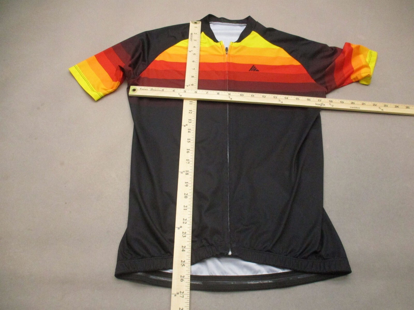 Hikenture Size L Mens Full Zip Elastic Waist Short Sleeve Cycling Jersey 083