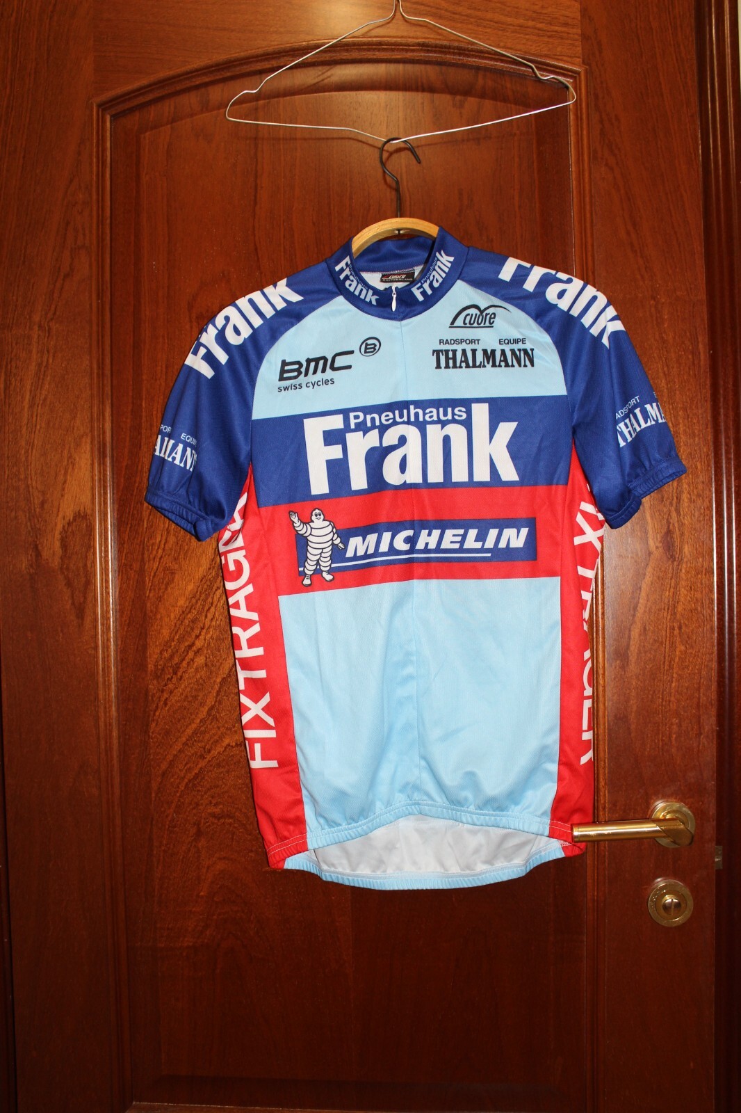 Vintage BMC Pneuhaus Frank Michelin Cycling Team-Jersey & Bib Shorts Full Kit-M