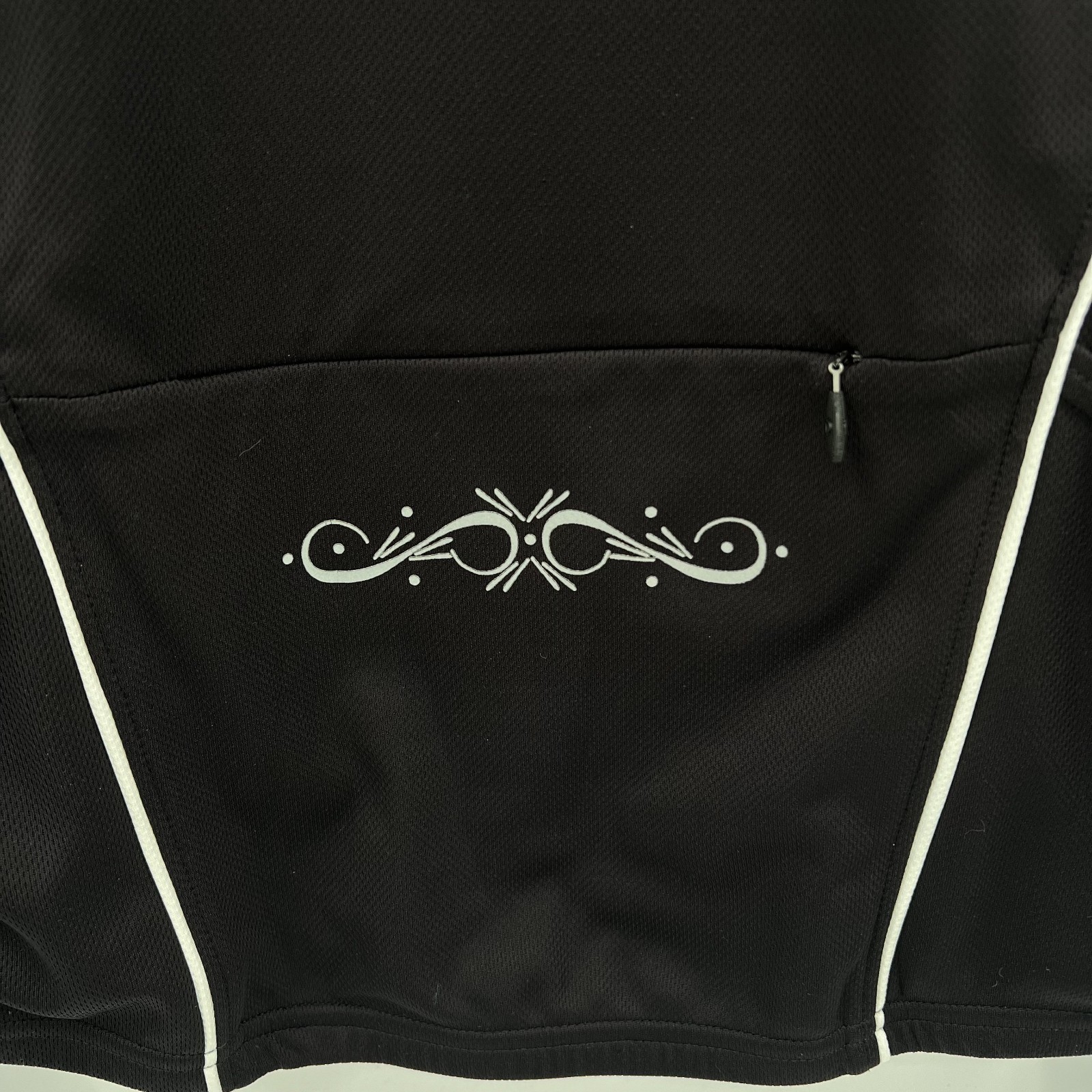 PEARL IZUMI Women’s L Black Long-Sleeve 1/2-Zip Cycling Jersey Shirt Embroidered