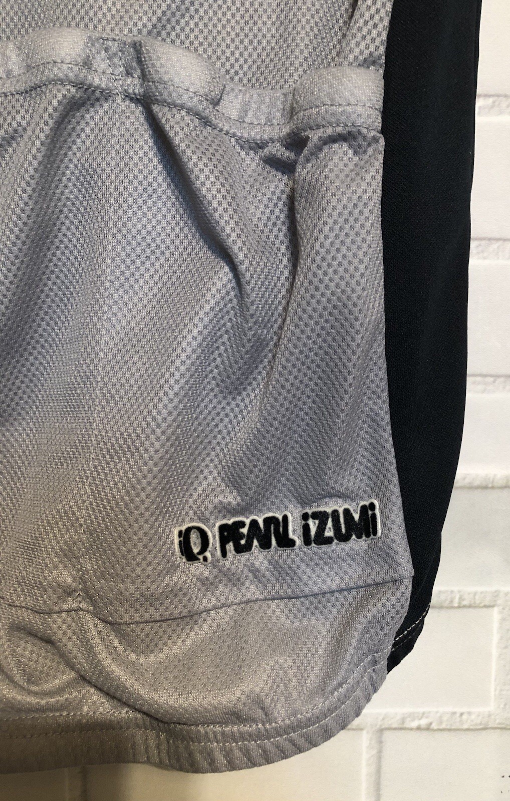 Vintage Pearl Uzumi Gray Black Sleeveless Bike Cycle Cycling Zip Jersey L