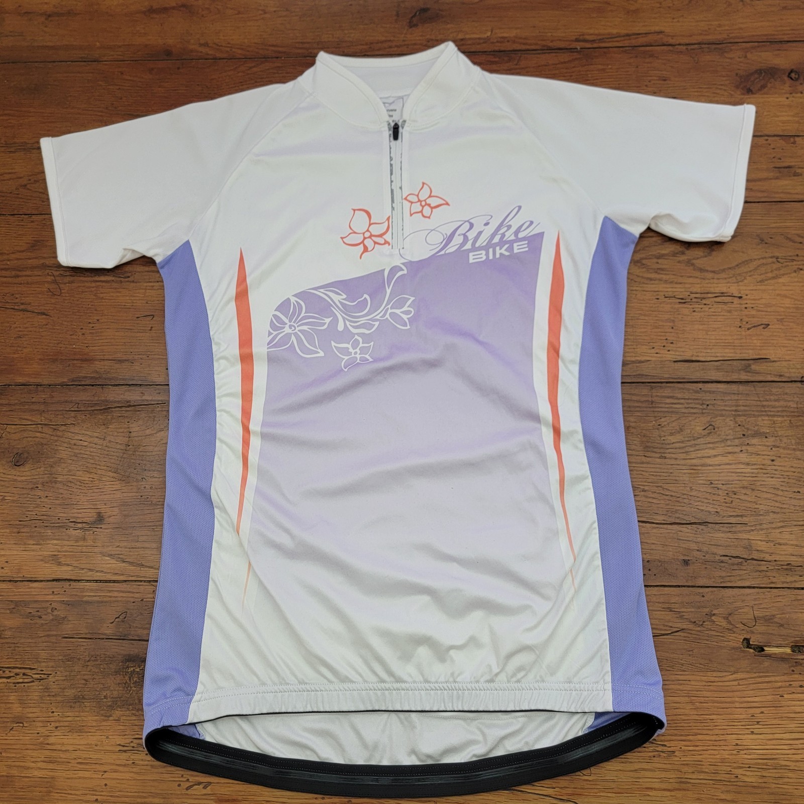 Allin Womens L/XL Cycling Jersey 19.5″ P2P Bike Pockets China