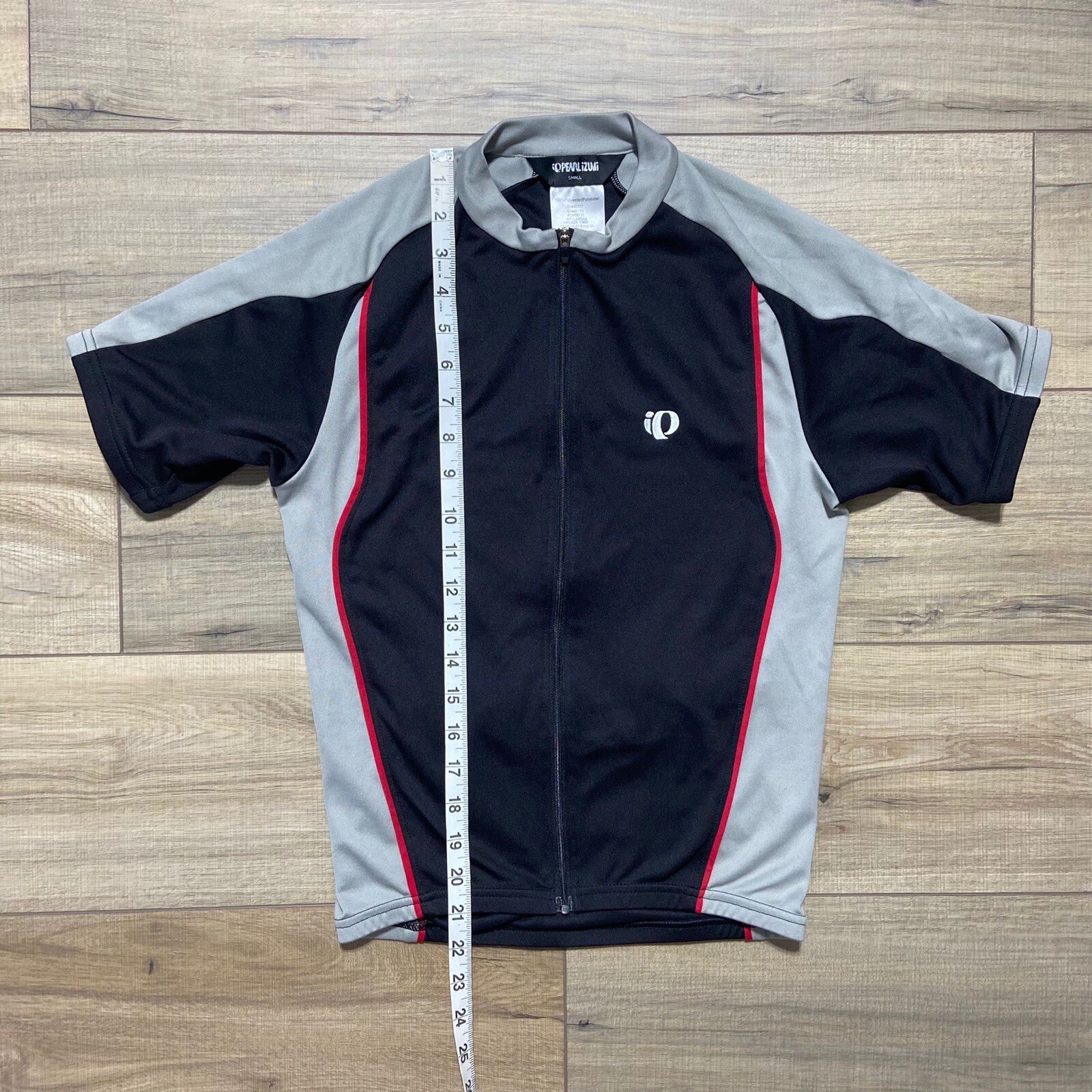 Pearl Izumi Mens Slice Cycling Jersey Size Small Black Gray Red Style 0504