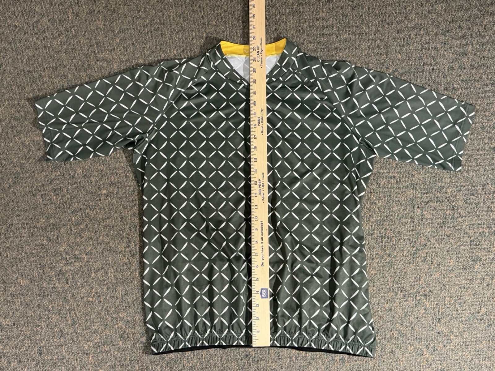 Velocio Crosshatch Ultralight Cycling Jersey Men’s 2XL Green White Made in Italy