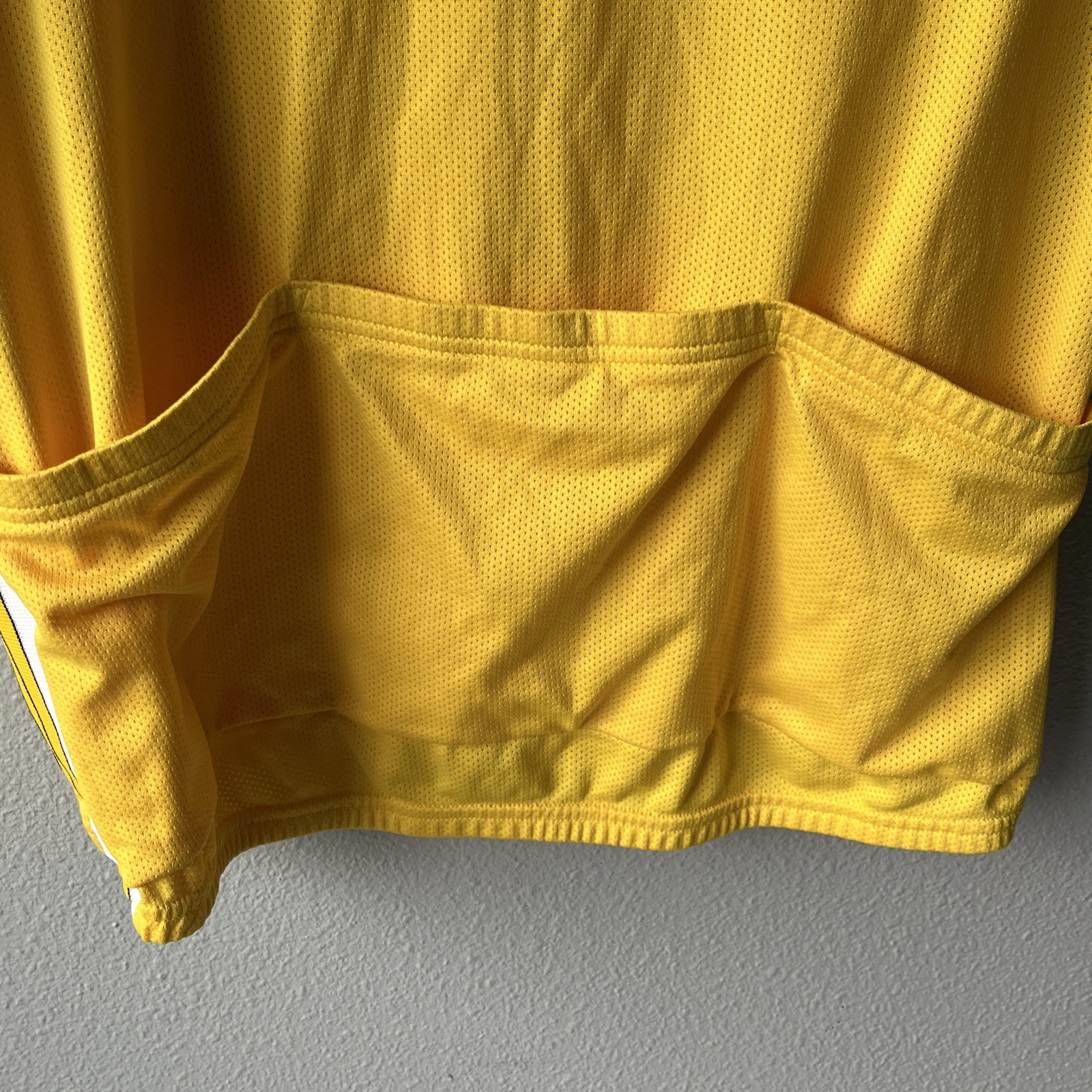 Pearl Izumi Cycling Jersey Leader Yellow Made In USA 90s Perforated Mens XL