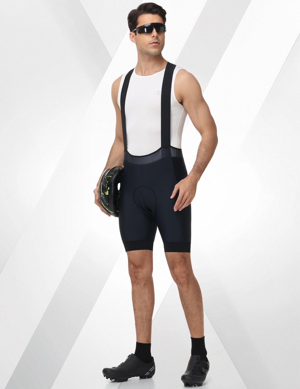 Men’s Cycling Base Layer Bike Mesh Undershirt Sleeveless Vests Lightweight Bi…