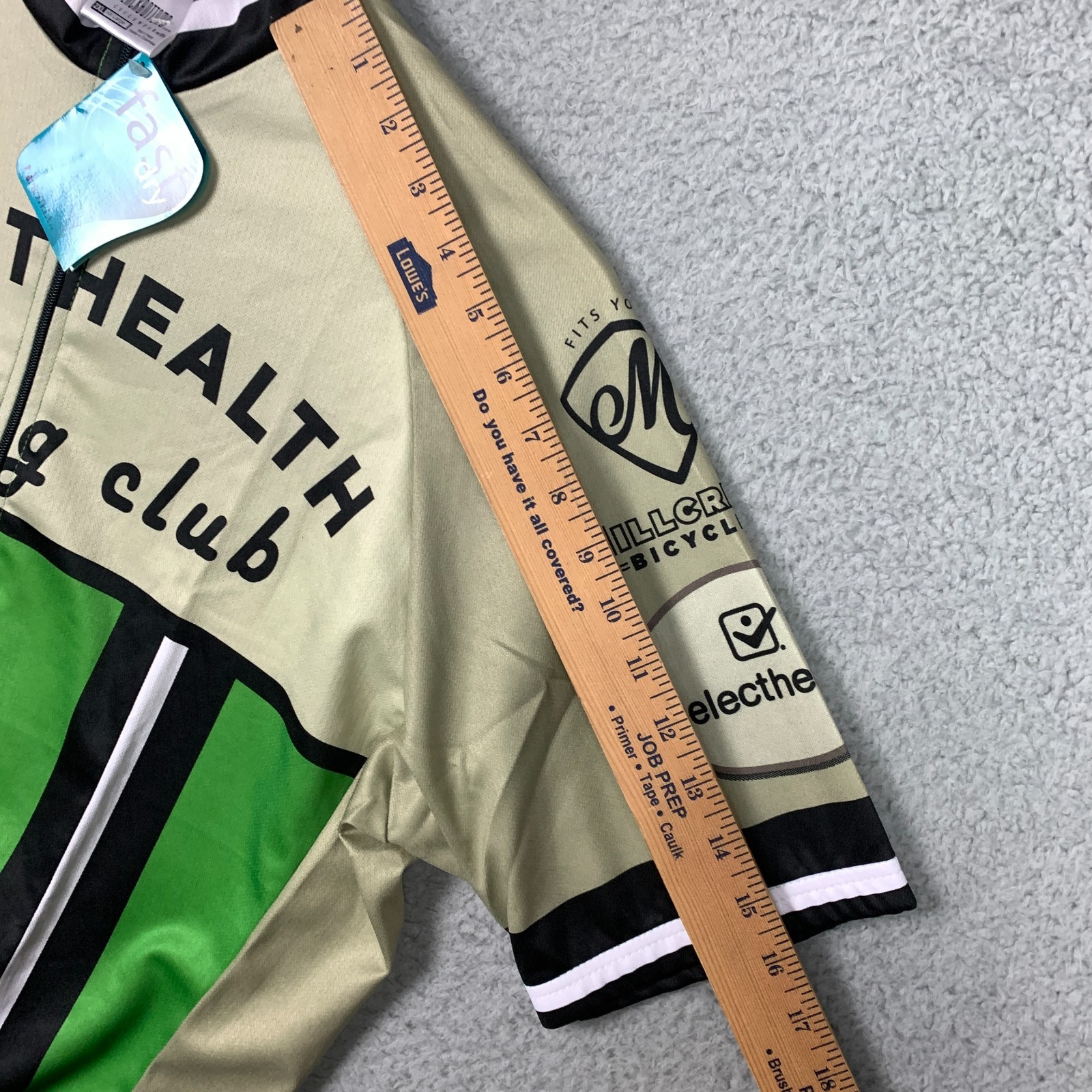 BlackBottoms Cycling Jersey Men’s 2XL XXL Green Tan Club Cut NWT NEW