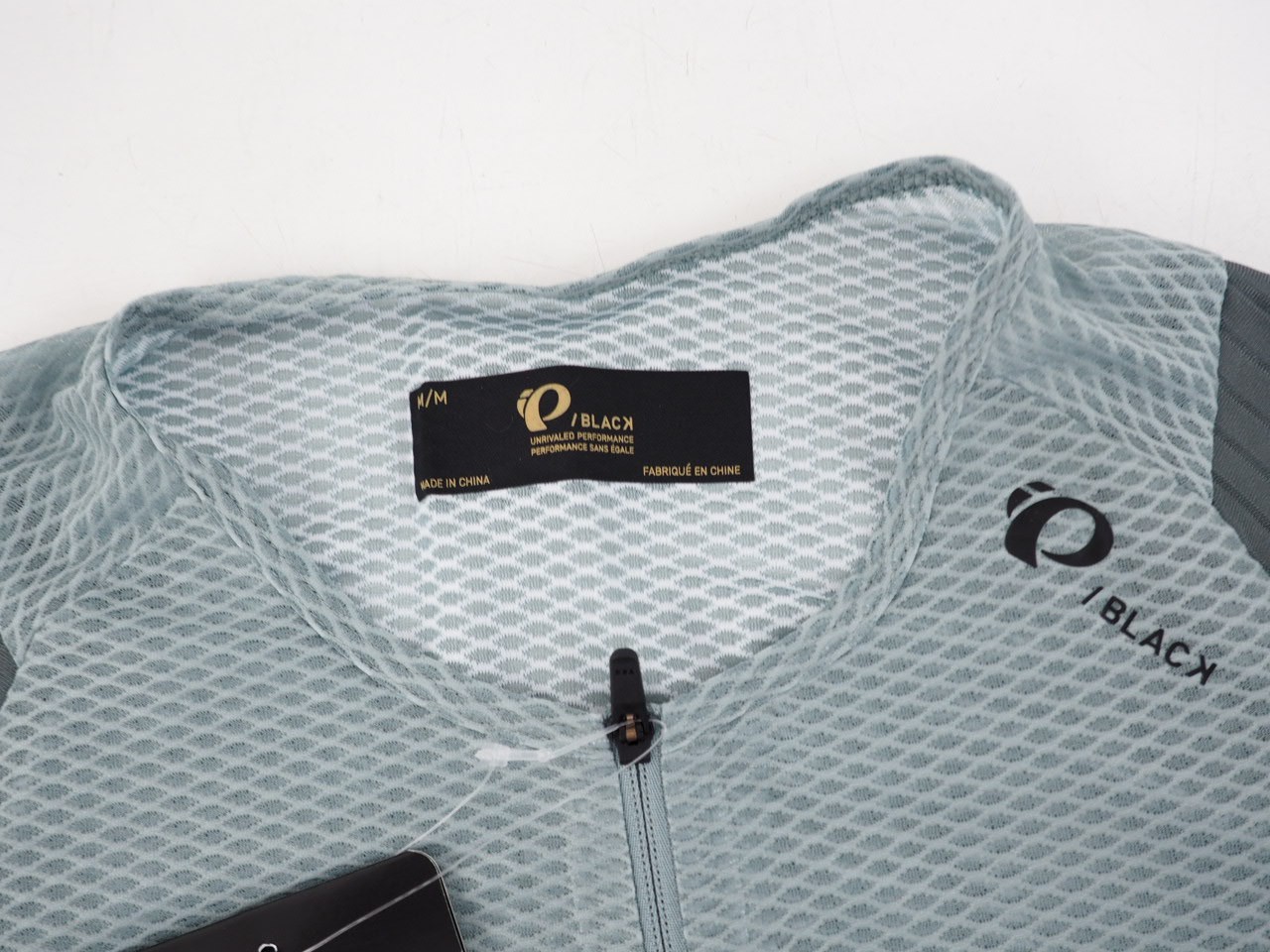New! Pearl Izumi Pro / “Black” Mesh Jersey Men’s Medium Silver Blue Blasam Green