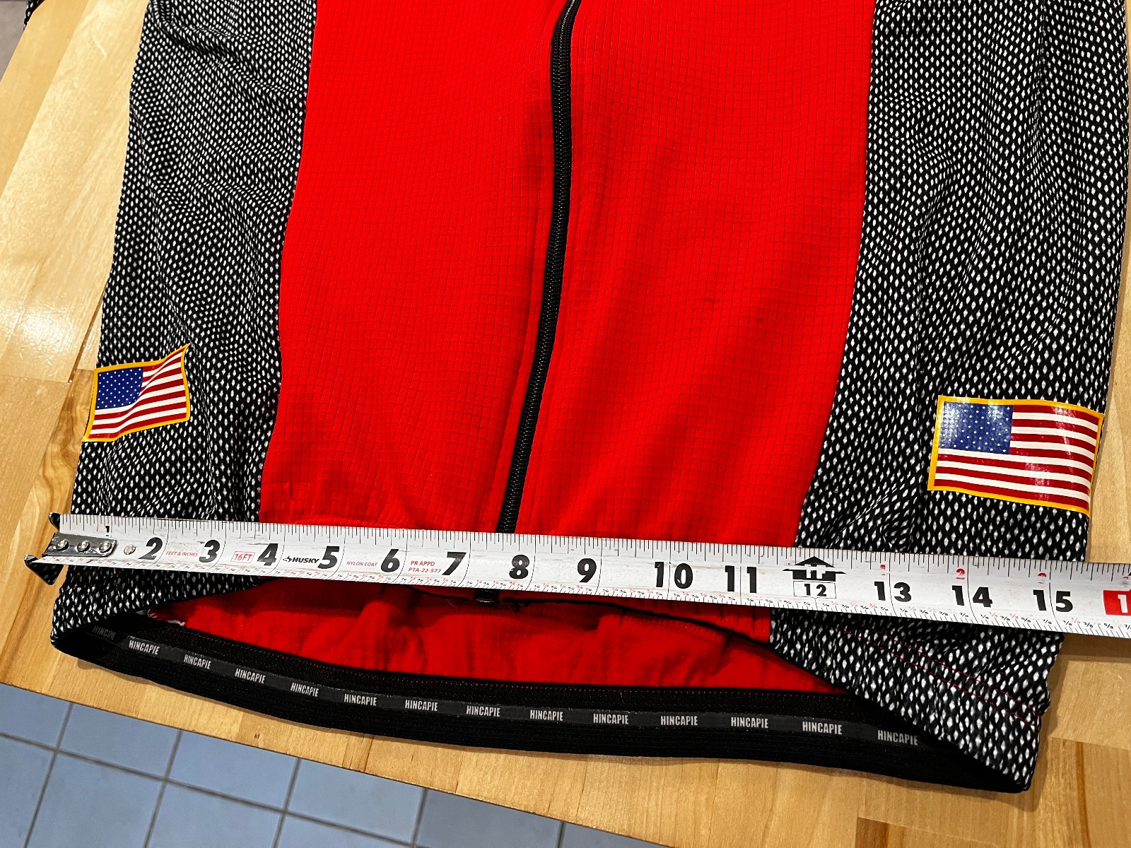 Hincapie Sportswear Cycling Jersey Red/Black/White Long Sleeve Full Men’s Sz L