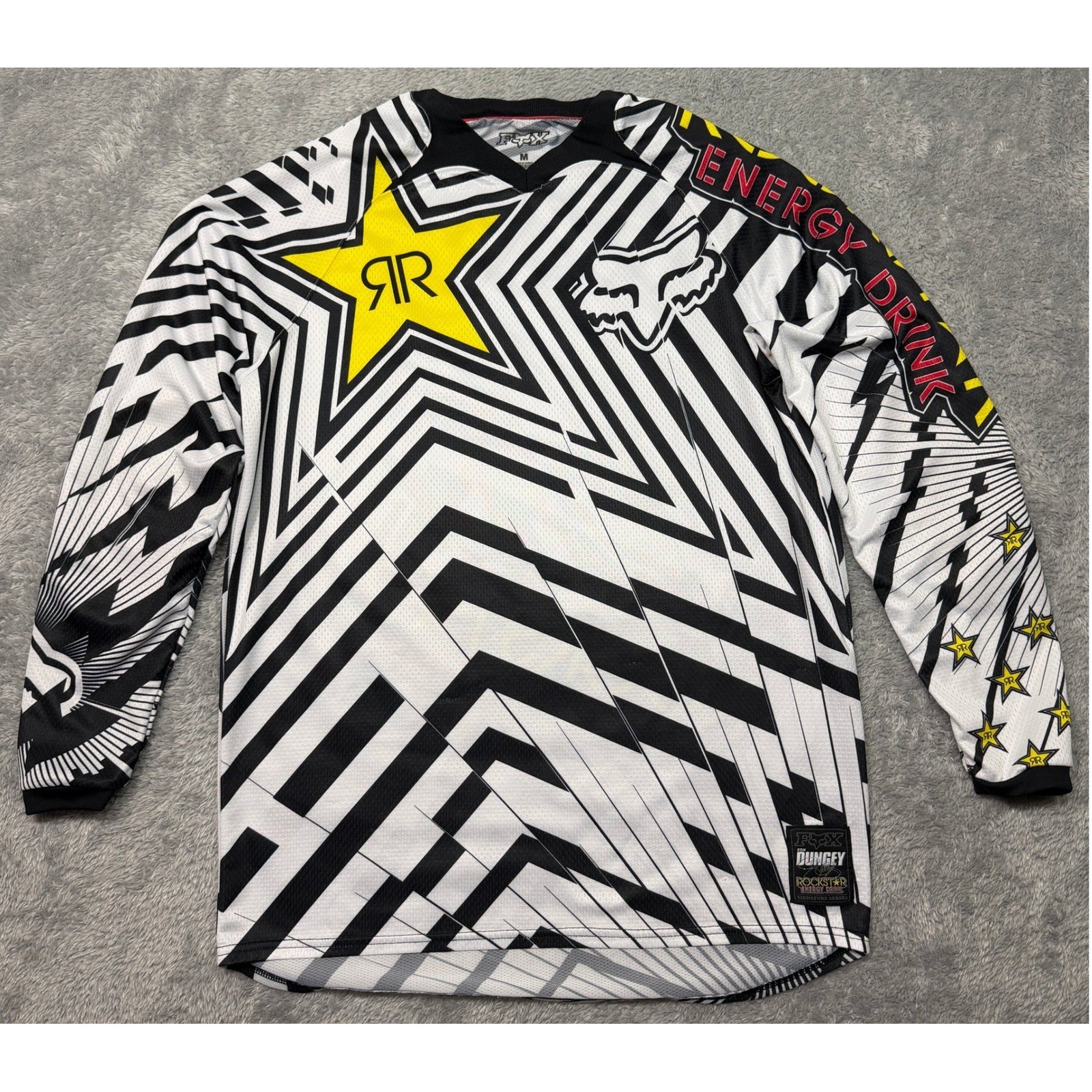Fox Motocross Jersey Mens M Rockstar Ryan Dungey Signature Series Racing Tattoo