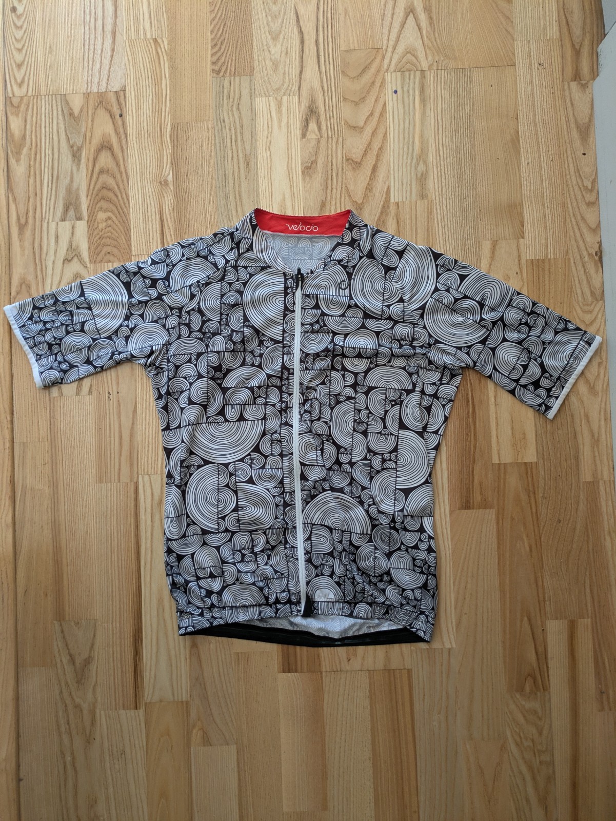 Velocio Lisa Congdon X SE Short Sleeve Cycling Jersey Men White/Blk Gravel