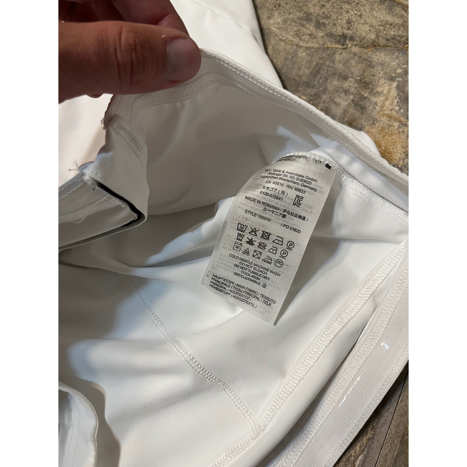 GORE Torrent Cycling Jersey Mens Medium White Short Sleeve Full Zip