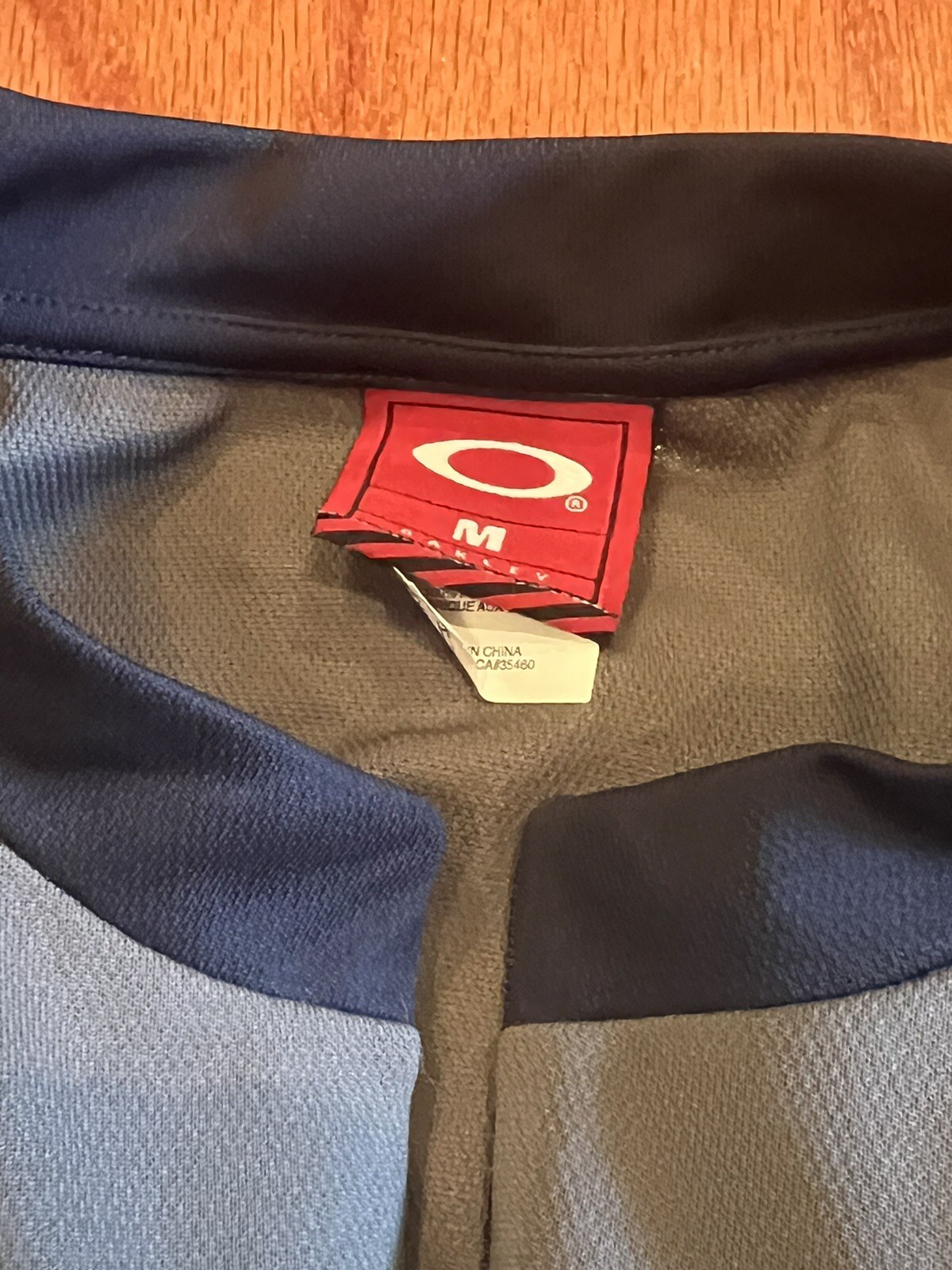 Oakley Cycling Jersey Medium Grey Zip Software Y2K Tactical Field Gear Blurred