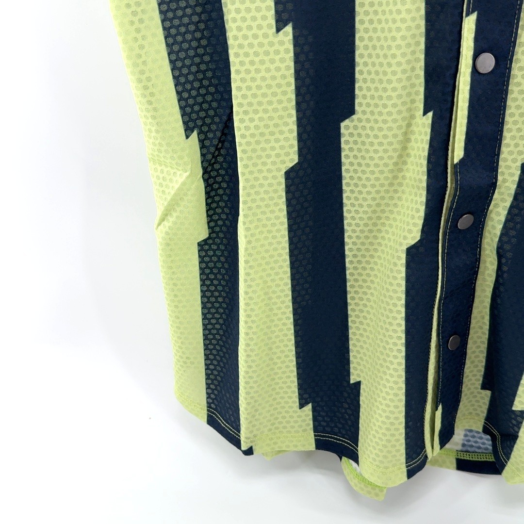 Pearl Izumi Canyon Tech Snap Jersey Men’s Medium Shadow Lime Navy Glitch