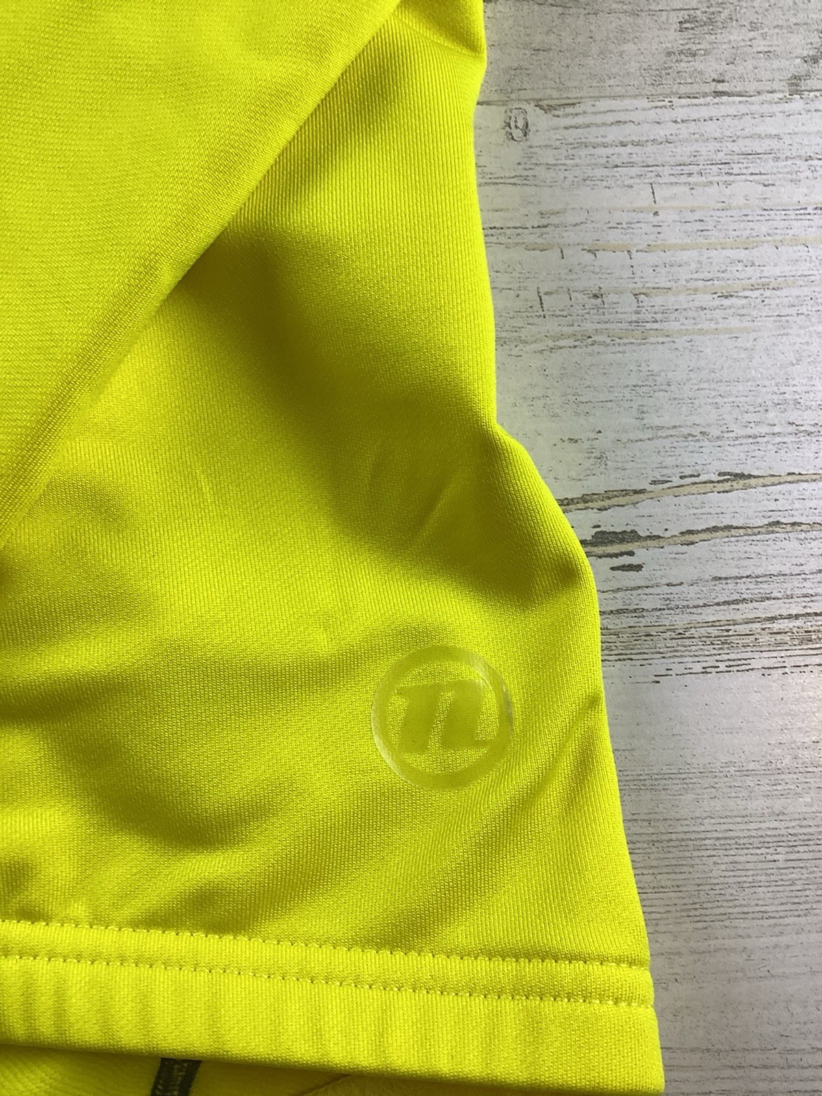 Novara Cycling Rider LS Full Zip Sz M Yellow Black Colorblock Waist Pockets