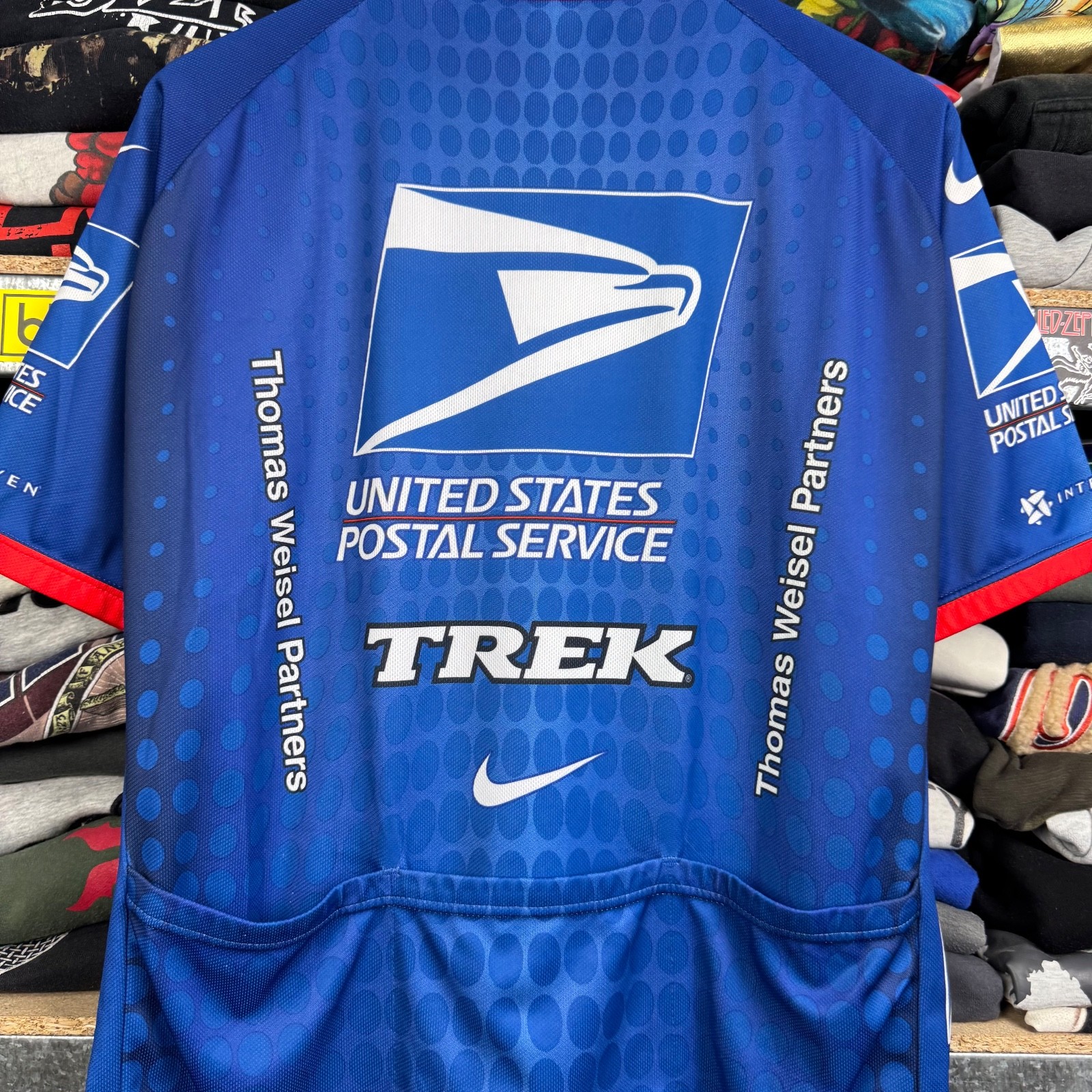 USPS TREK NIKE CYCLING JERSEY MADE IN ITALY VISA YAHOO BRIDGE 1/2 ZIP SIZE XXL