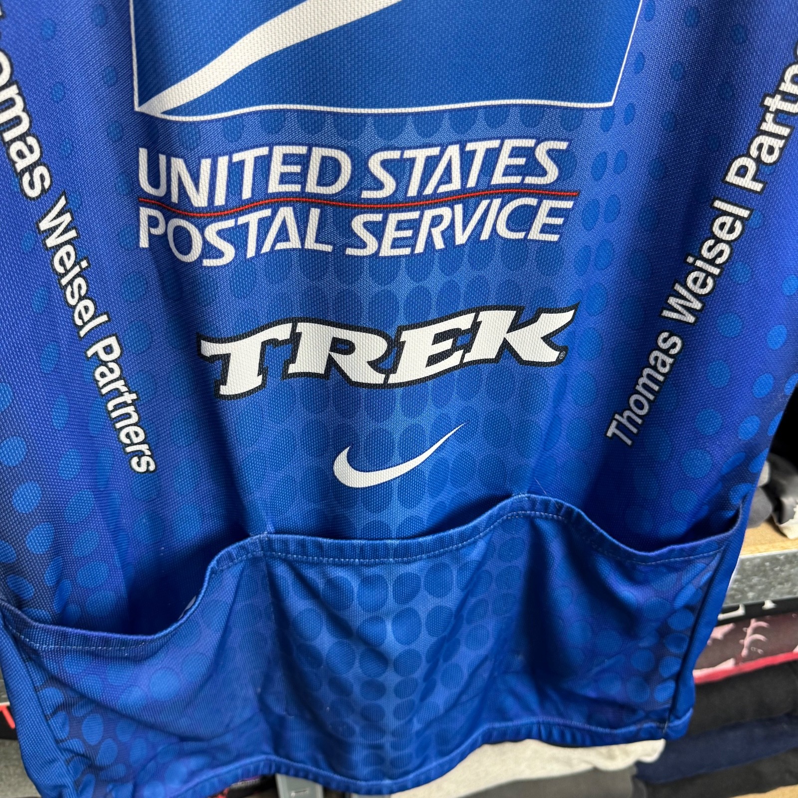 USPS TREK NIKE CYCLING JERSEY MADE IN ITALY VISA YAHOO BRIDGE 1/2 ZIP SIZE XXL