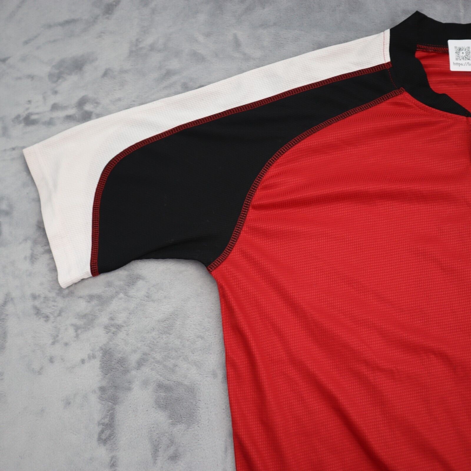 Canari Shirt Mens L Red Short Sleeve Full Zip Back Pockets Cycling Outwear