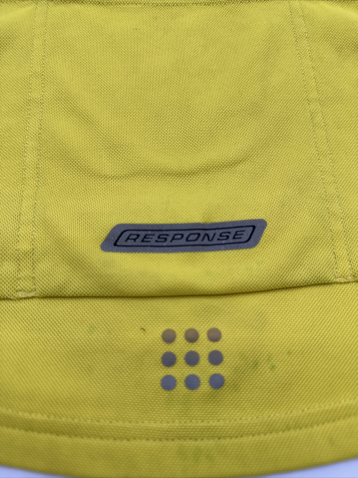 Adidas Cycling Shirt Youth Boy Medium Yellow 3/4 Zip Logo Pockets…#7604