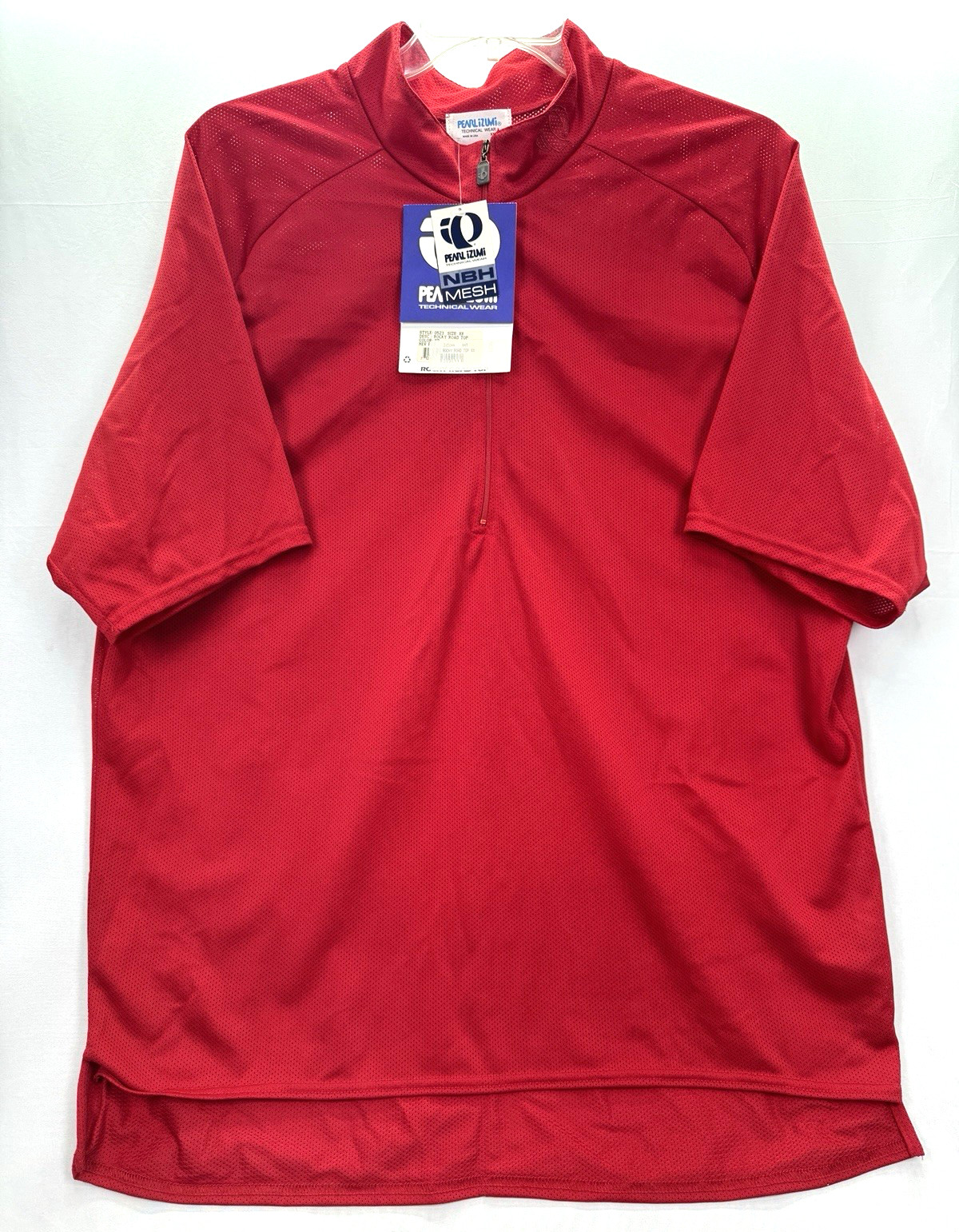 Vintage Pearl Izumi USA Technical Wear NBH Mesh Mens 2X Red Cycling Shirt