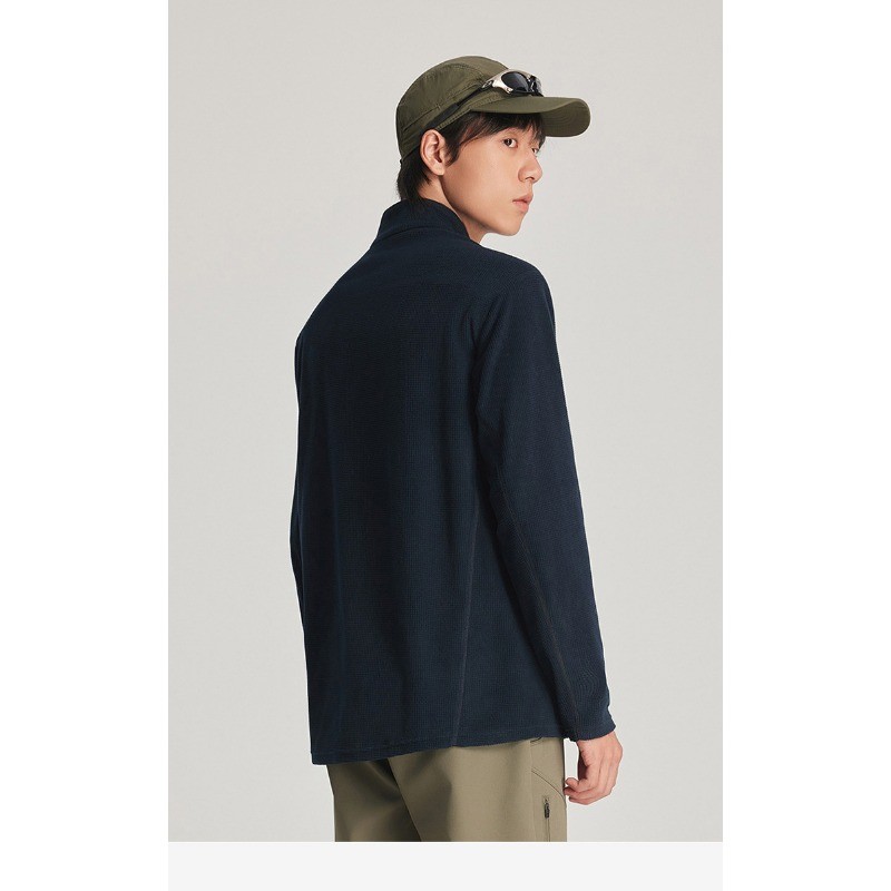 High Quality Solid Color Men’s Half Zip Sweatshirts Women’s Fleece Undershirts