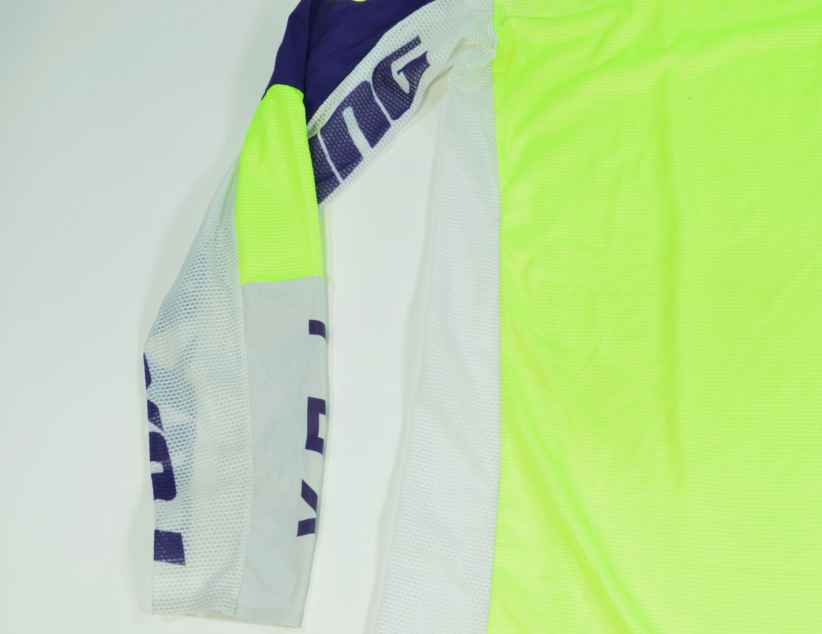 Fox Flexair Racing BMX MTB Long Sleeve Men’s Large White Neon Biking Cycling
