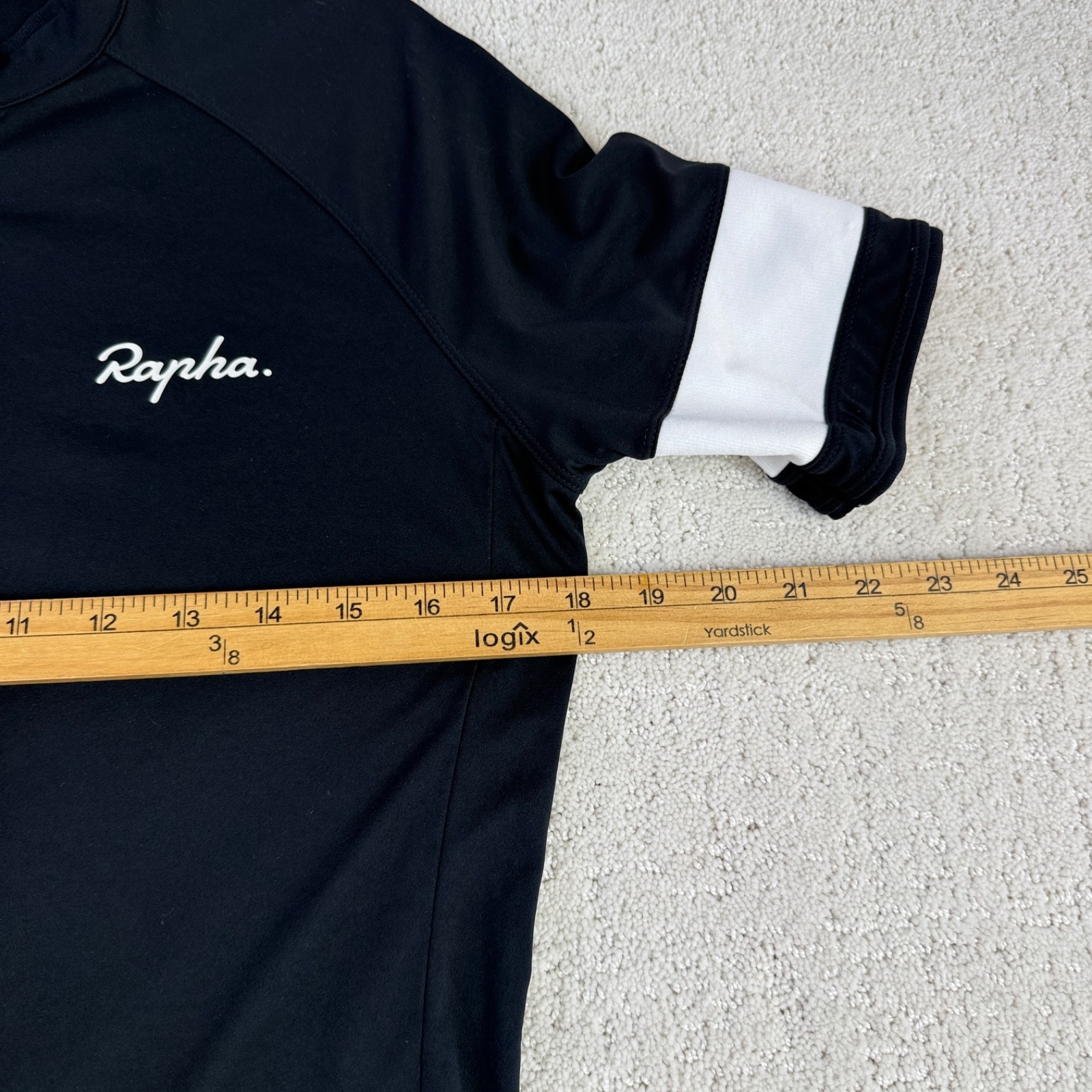 Rapha Core Jersey Men Medium Black Short Sleeve Full Zip Cycling Top