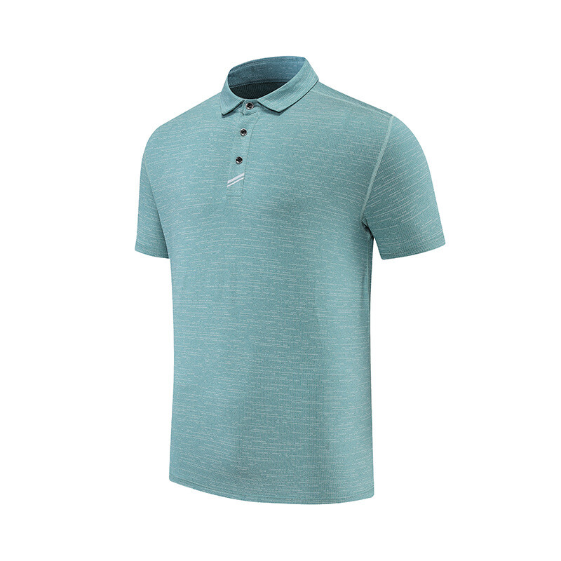 Men’s Sports Shirt Reflective Stripes Quick Dry Collar Various Colors Clothes