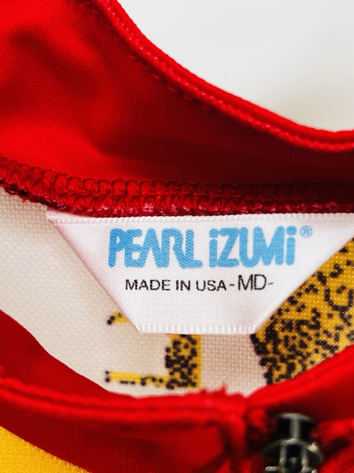 Pearl Izumi Cycling Jersey Multicolor 90’s Made In USA Quarter Zip Medium M EUC
