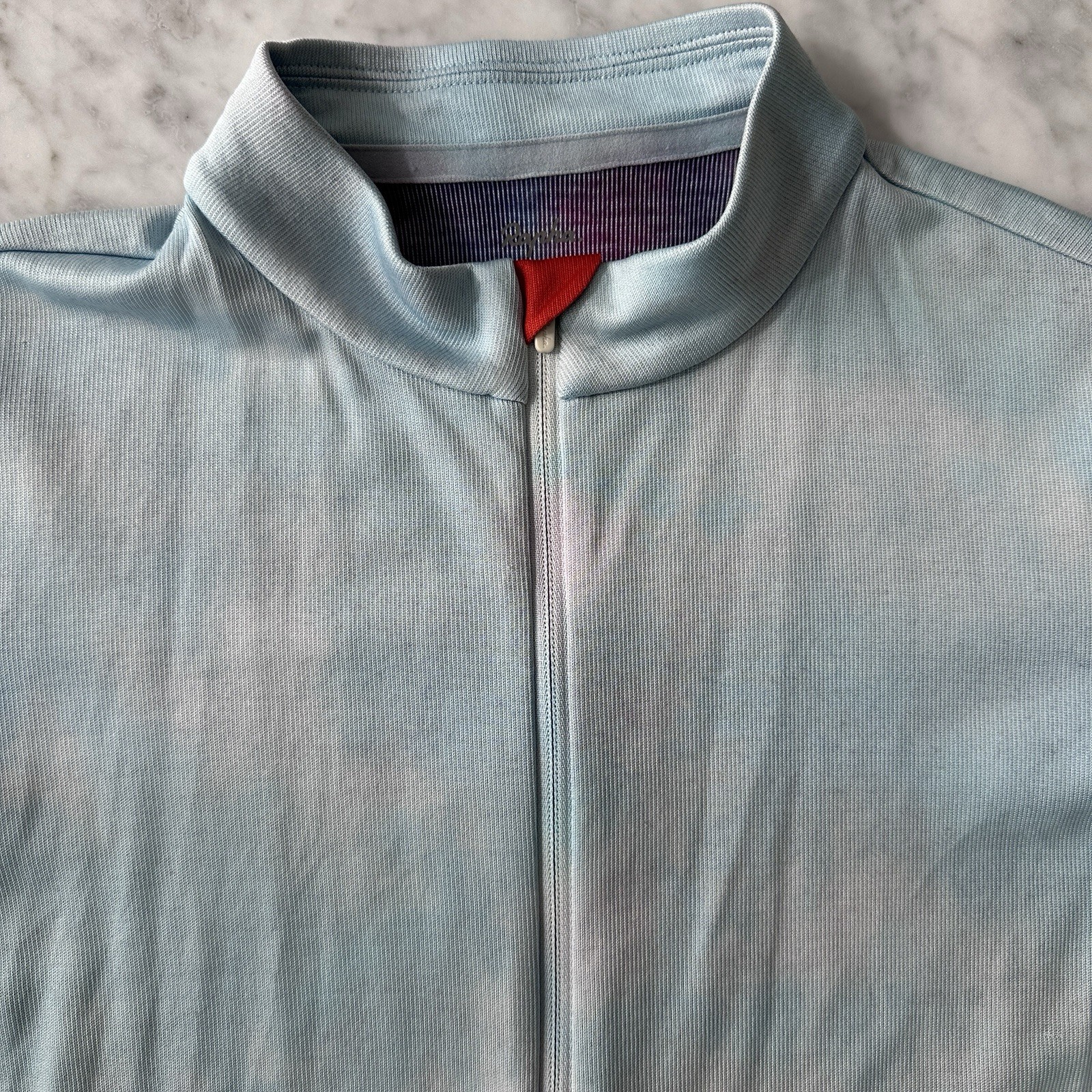 Rapha Classic Jersey II Mens Small Tie Dye Full Zip Cycling Wool Blend White