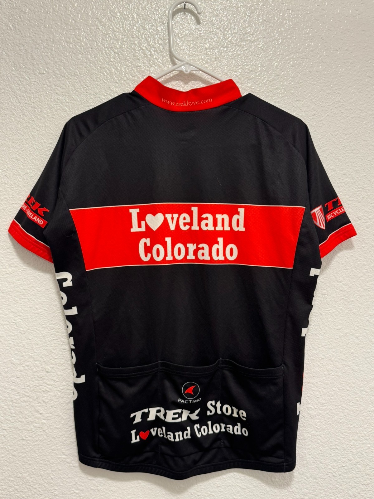 Pactimo Trek Bicycle Loveland Large unisex cycling jersey full-zipper pockets