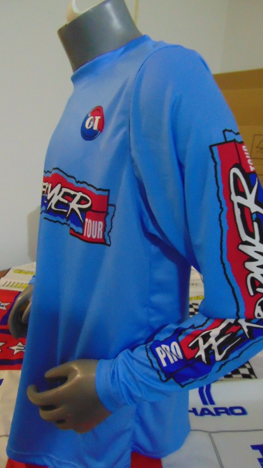 GT PRO PERFORMER BIKE JERSEY CLASSIC BMX JERSEY BIKE SHIRT BMX VINTAGE XL BLUE