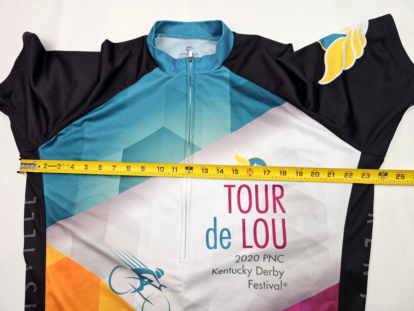 Peak 1 Sports Cycling Jersey Unisex 2XL (48″ Chest) Tour de Lou Kentucky Derby