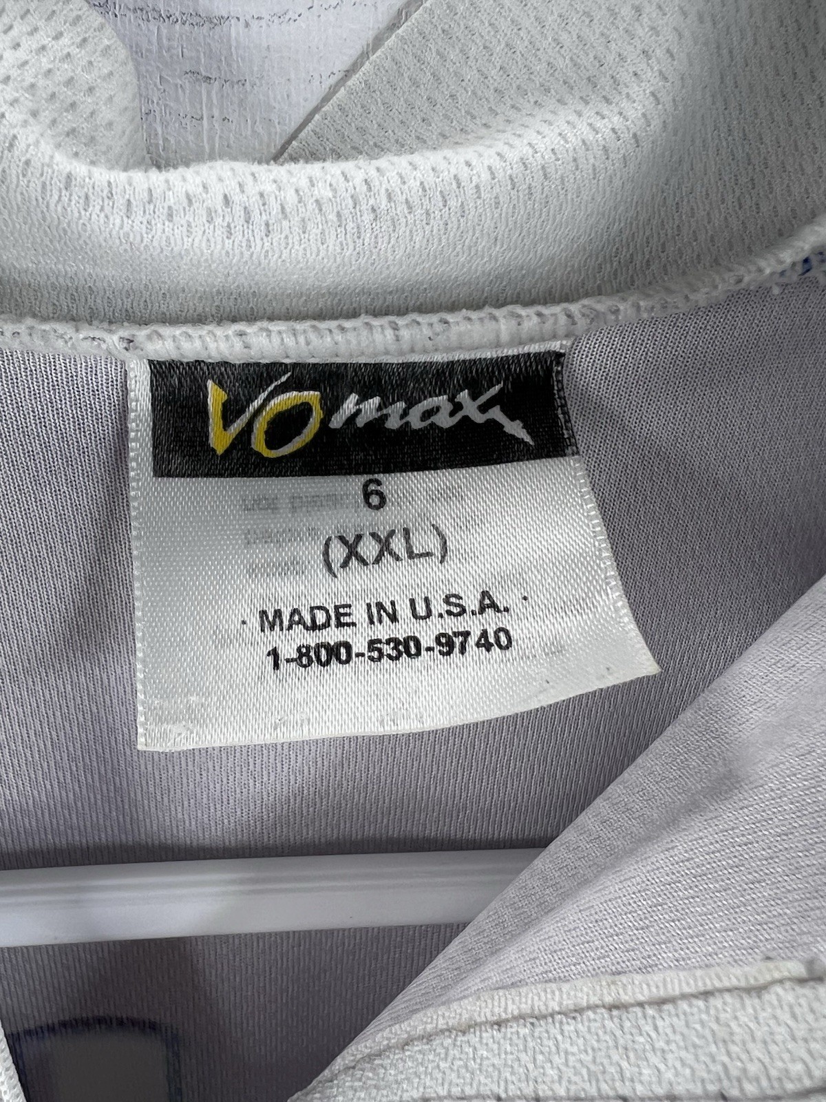 VOMAX Cycling Bike Jersey XXL 3/4 Zip Gray/Blue bit-by-bit Team Read