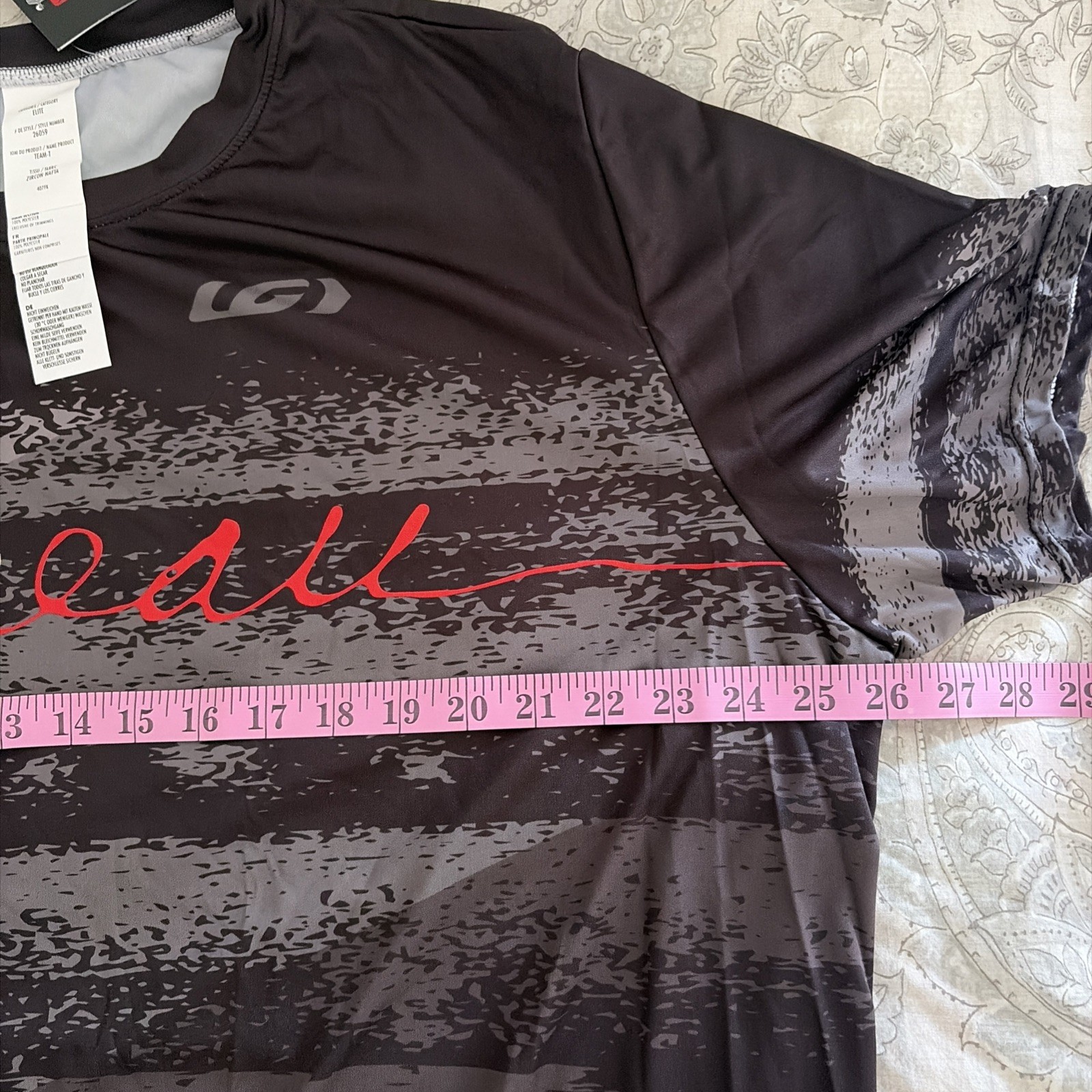 NWT Black LOUIS GARNEAU ‘Team T’ 26059 Jersey Cycling Mtb S/S Men’s 3XL