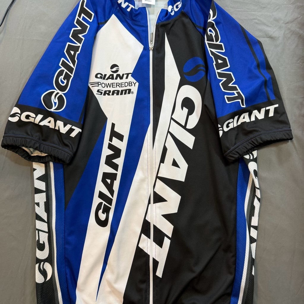 American Sport Giant Bicycles Powered by SRAM Men’s Cycling Jersey, XL