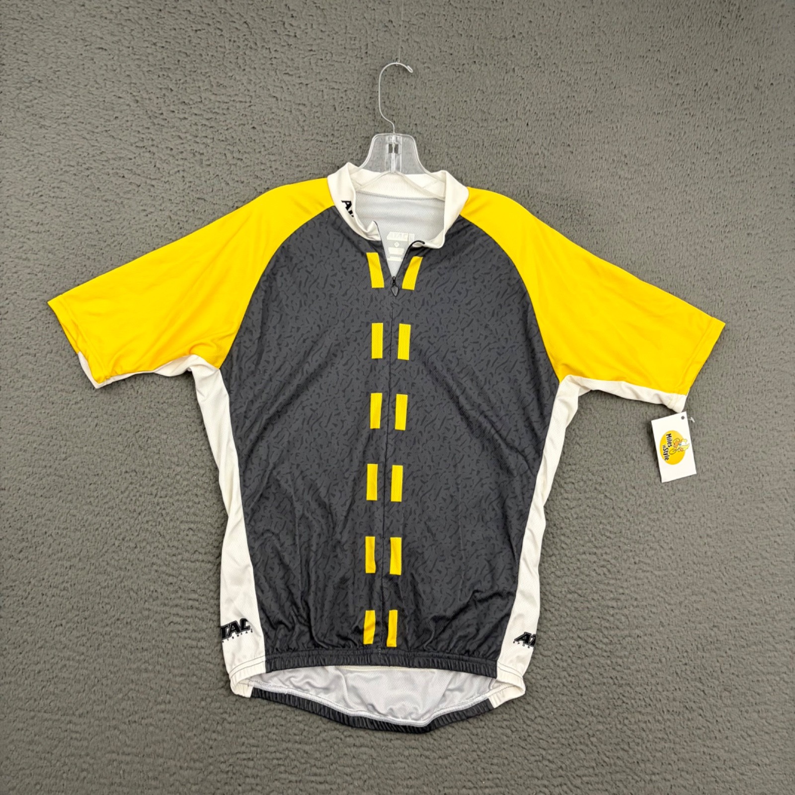 ATAC Cycling Jersey Mens Large Multicolor 3/4 Zip Bike Outdoor Sports Activewear