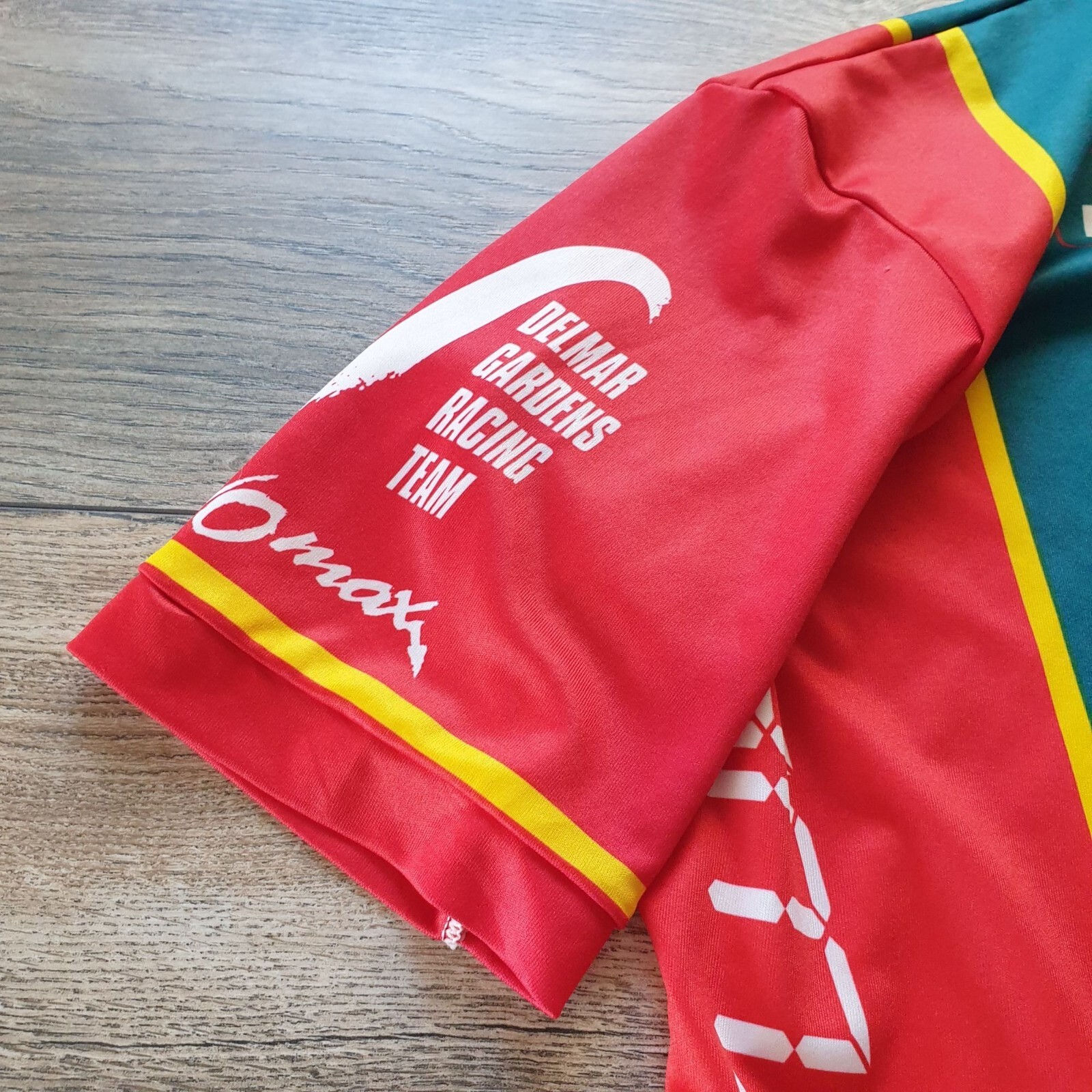 VOmax Mens Cycling Jersey Large L Shirt Bicycle Racing Tour INK Check Measure
