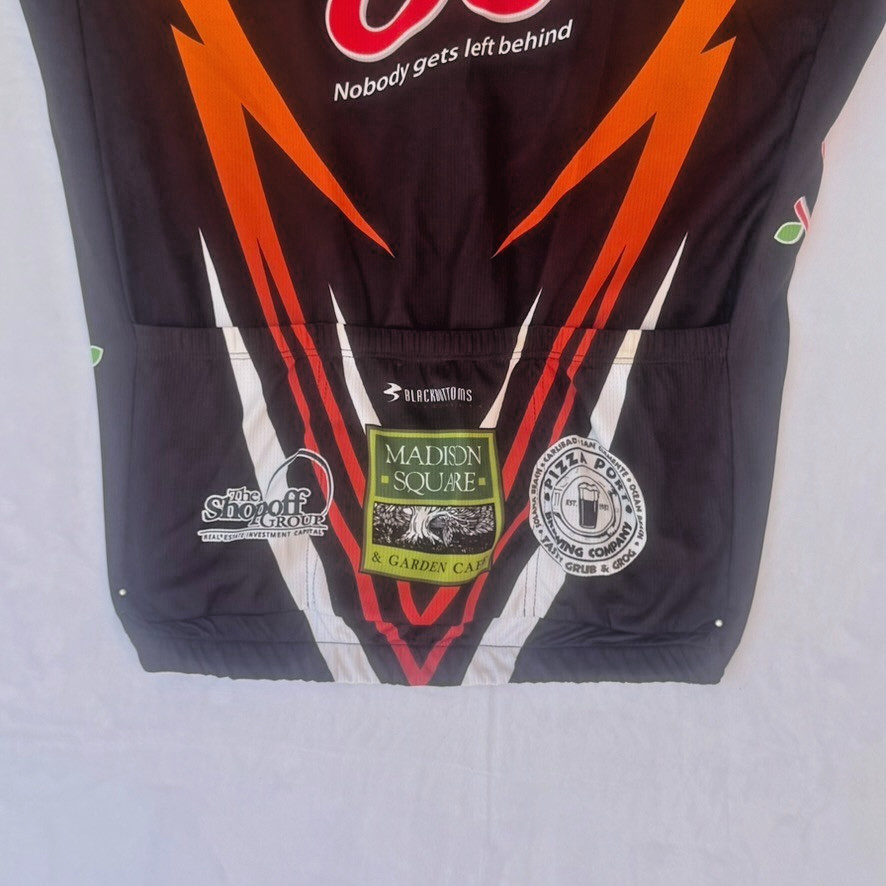 Blackbottoms Cyclewear Team OC Mens cycling Shirt Zip Down Multi-color Size XXL