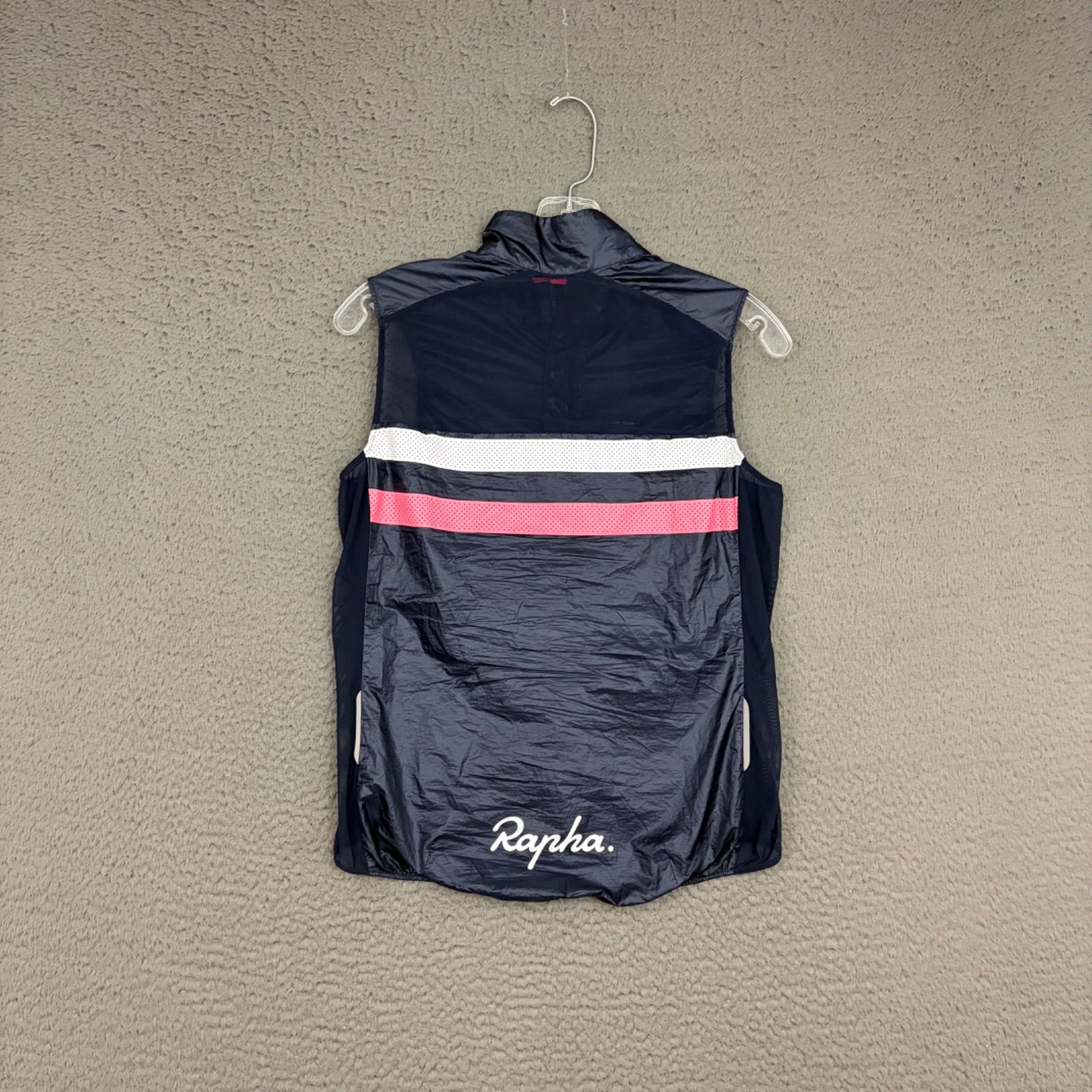 Rapha Brevet Gilet Womens Small Multicolor Striped Full Zip Bike Activewear Mom