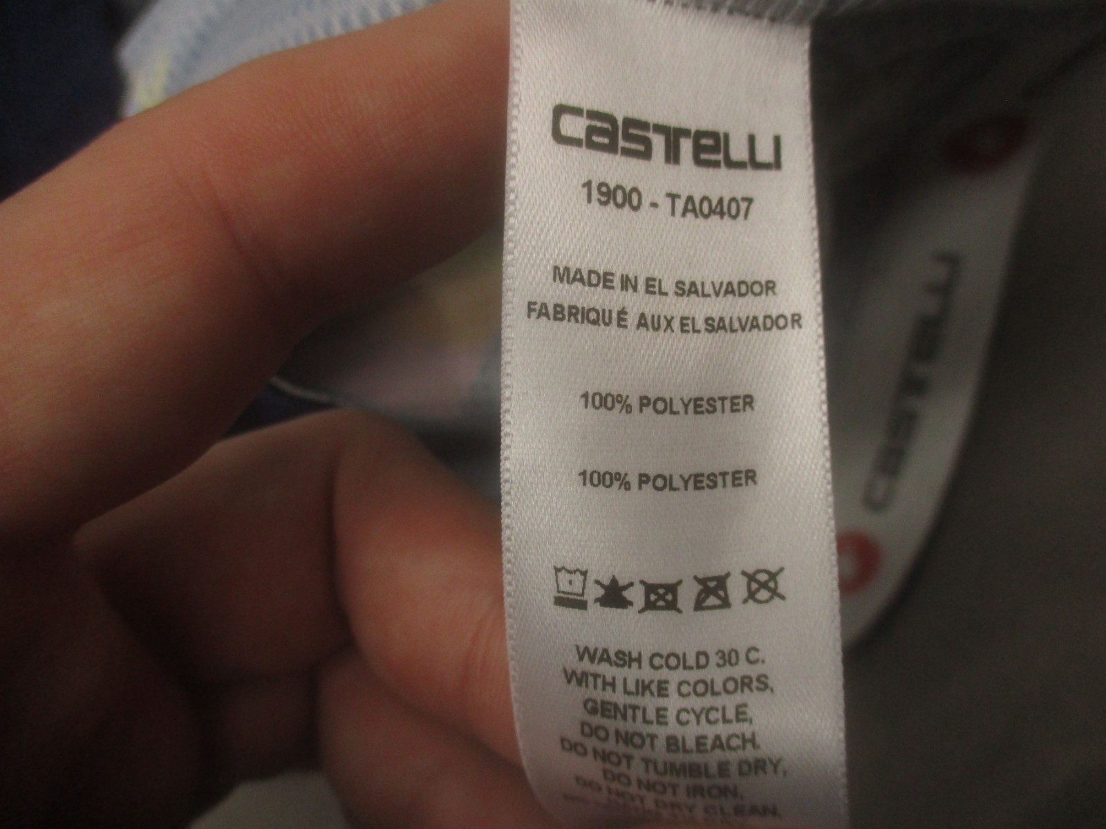 NWT Castelli Size L Mens Multicolor Cycling Full Zip Stretch Athletic Top 461