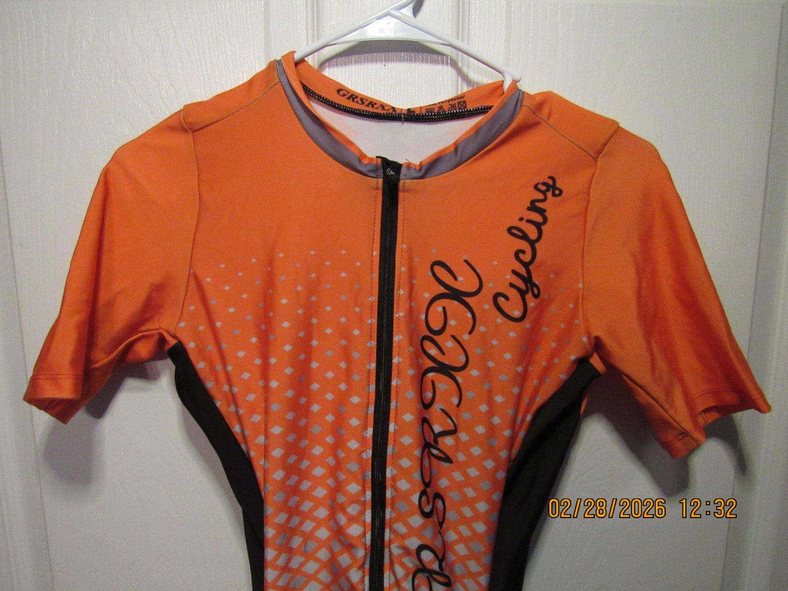 Womens GRSRXX Bicyling Cycling Jersey Large L NWT 100% Polyester Outfit Padded