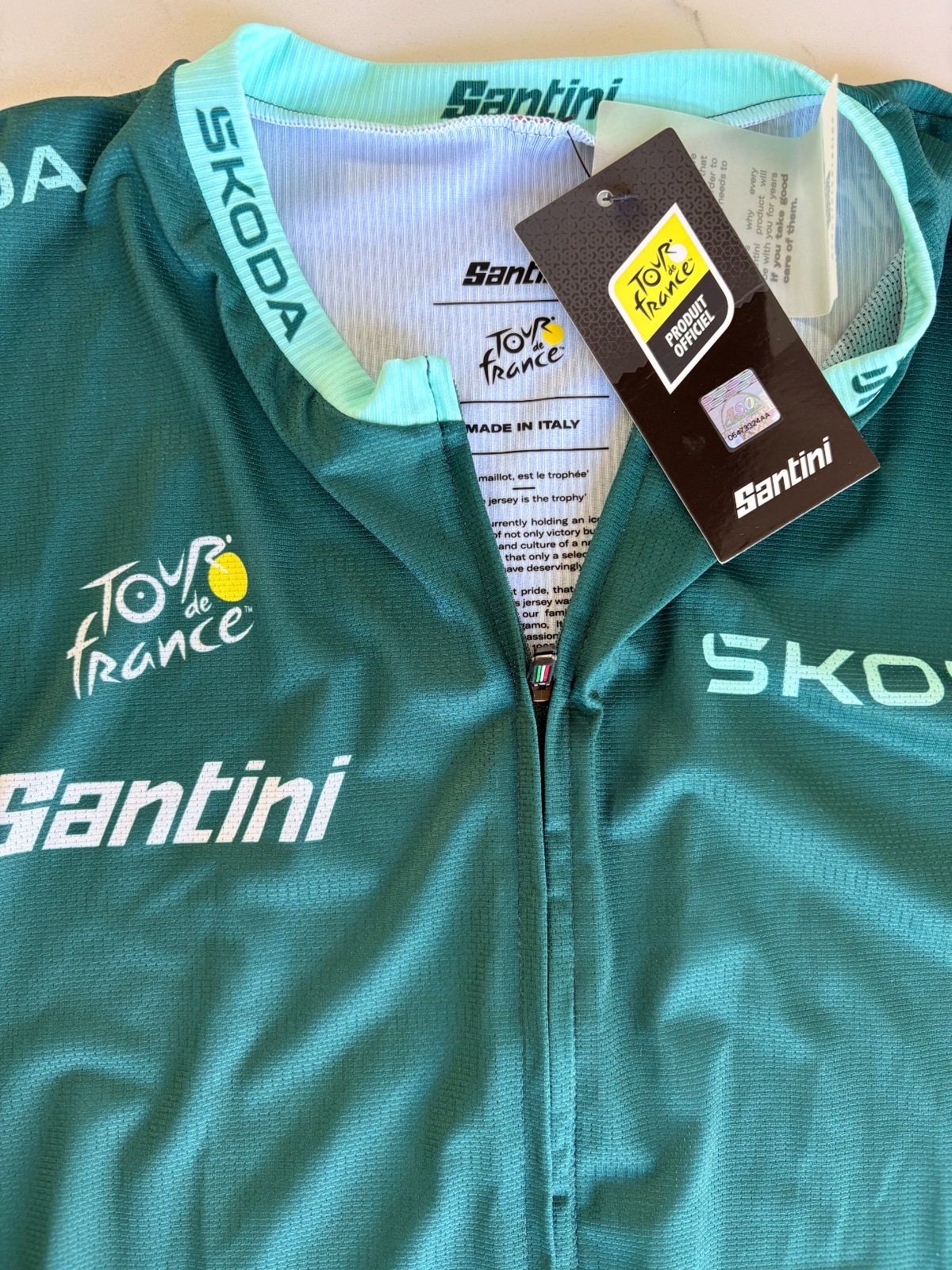 official Santini sprinter green jersey Cycling Skoda tour de france 2025
