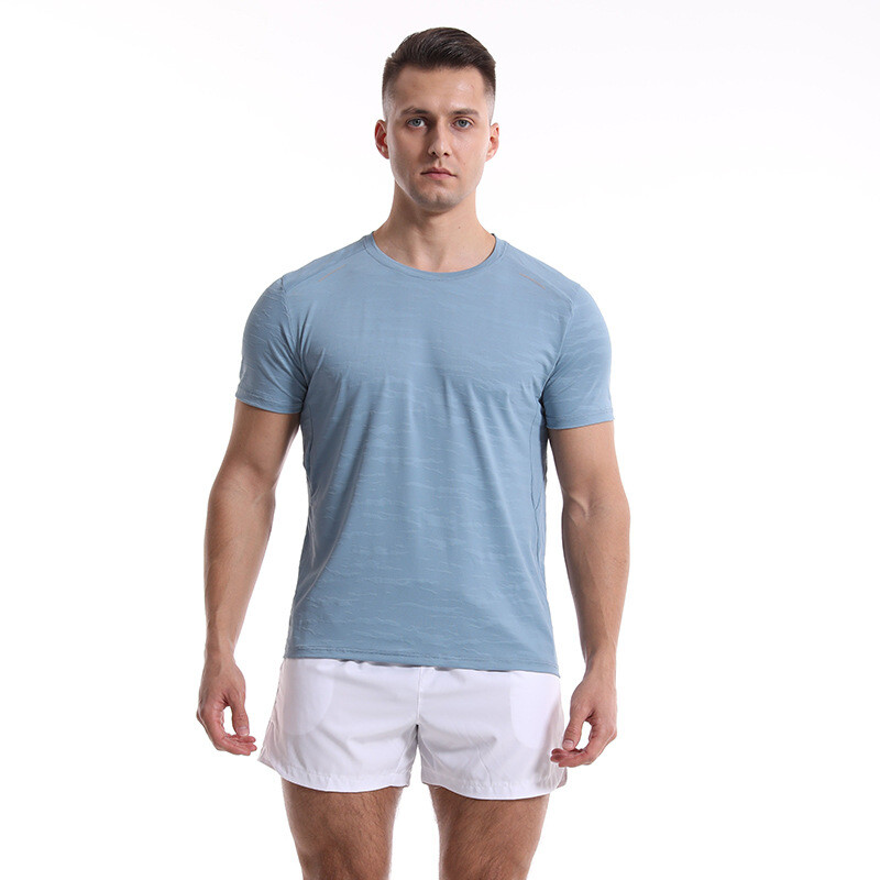 Men’s Casual Slim Fit Training Sweatshirt Quick Drying Short Sleeve T-shirt