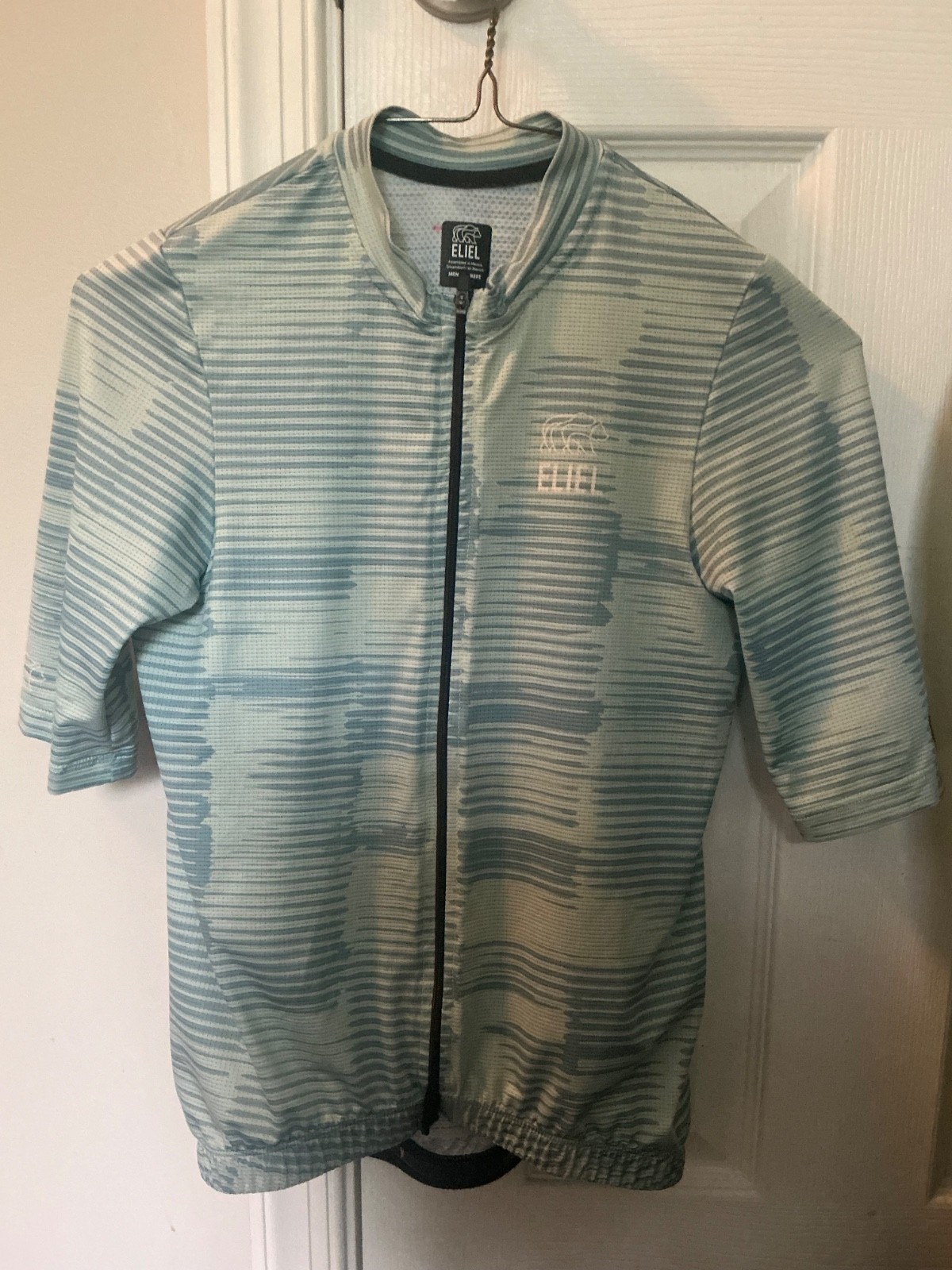 Eliel Men’s Solana Jersey SS Washboard – Small – Light Blue