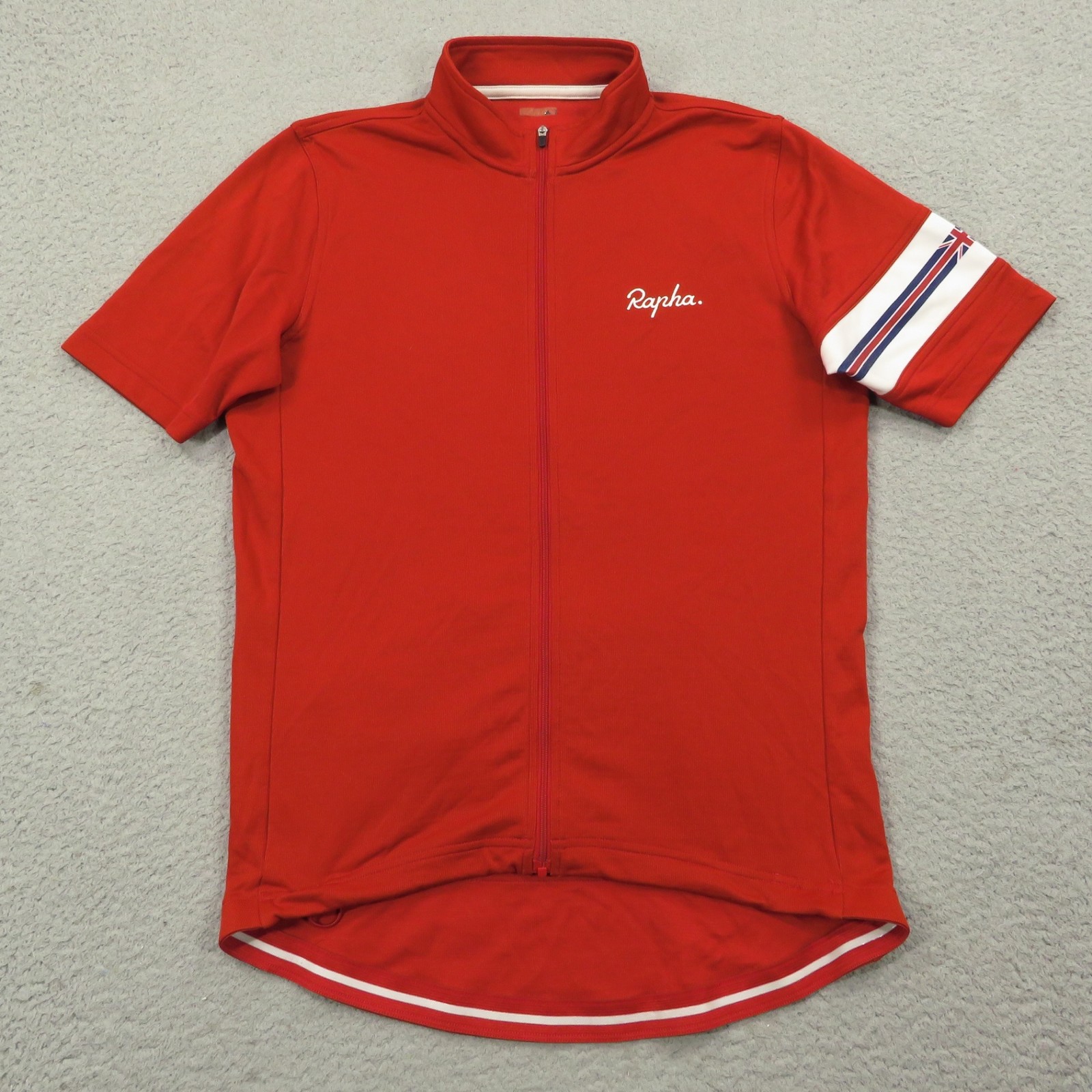 Rapha Cycling Jersey Men Large Briton Merino Wool UK Great Britain Country Shirt