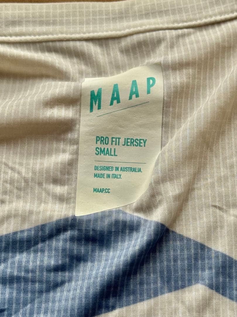 MAAP PRO FIT JERSEY Cycling Jersey – White/Navy Men S Size