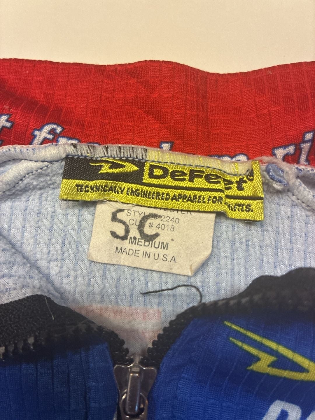 Vintage DeFeet USPS USA Cycling Long Sleeve Jersey Medium