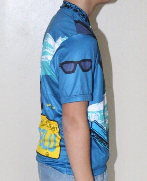 Vtg Giordana Illinois Lincoln Marine Band Blues Brothers Italy Cycling Jersey XL