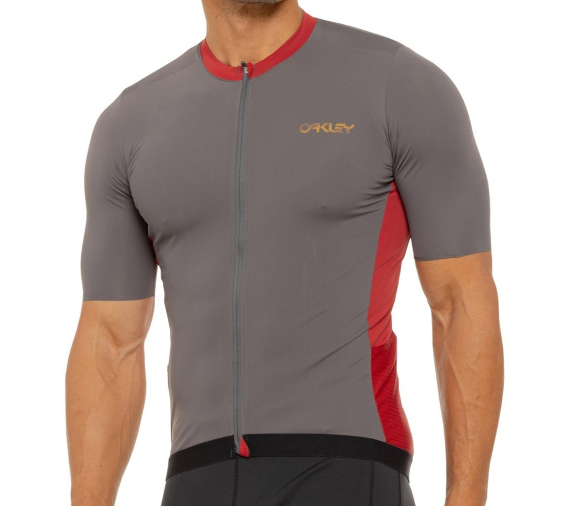 Oakley Point To Point Cycling Jersey Full Zip Biking Shirt Men’s Size M
